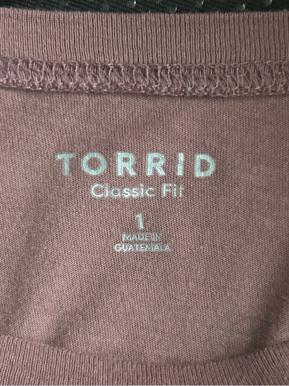 torrid Classic Fit Crewneck Tee - Dusty Mauve - Picture 3 of 4
